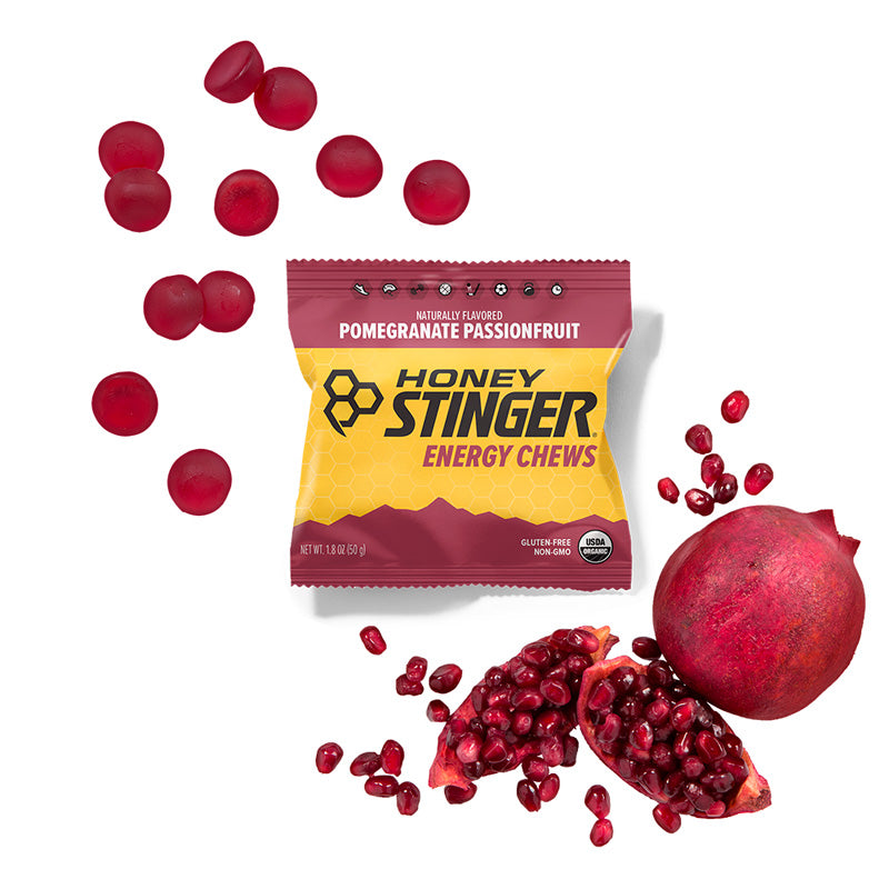 Gomitas energéticas HONEY STINGER Sabor Granada / Vitamina C y minerales / 50 gr